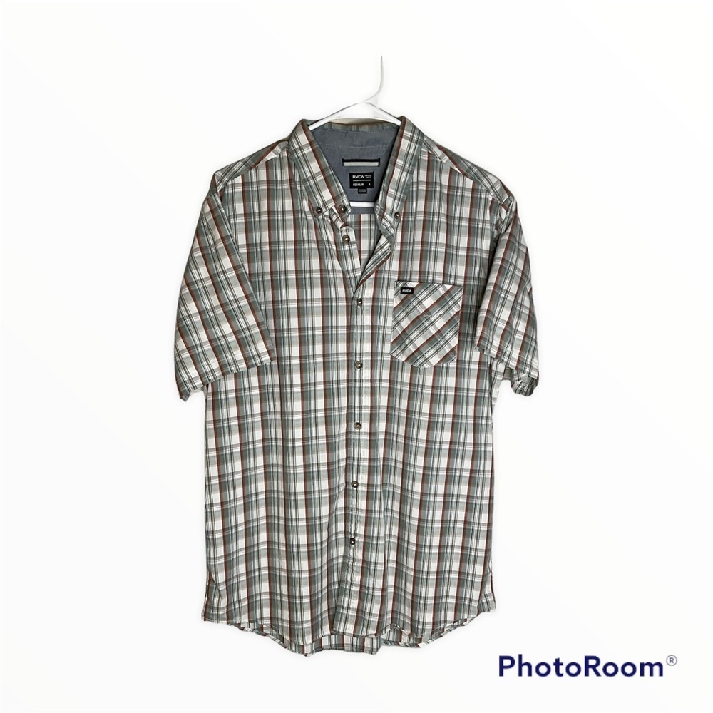 RVCA Men’s Button Down‎ Shirt Size Large